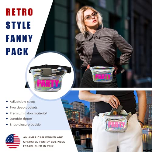 Funny Guy Mugs Holographic Party Fanny Pack- Premium Fanny Pack - Image 4