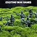 MCPINKY 100PCS Army Men Toy Soldiers, Plastic Soldier Figures Army Men Playset Multiple Poses for Boys Birthday Gift Green