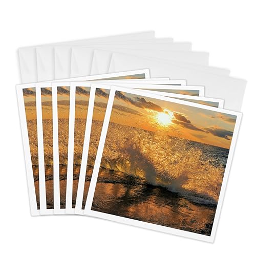 Cartes de vœux coucher de soleil lac Michigan 15x15 pour ne plus jamais manquer de mots doux