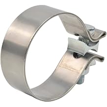 3.5" 3-1/2 inch Exhaust Clamp Narrow Band T304 Stainless Steel