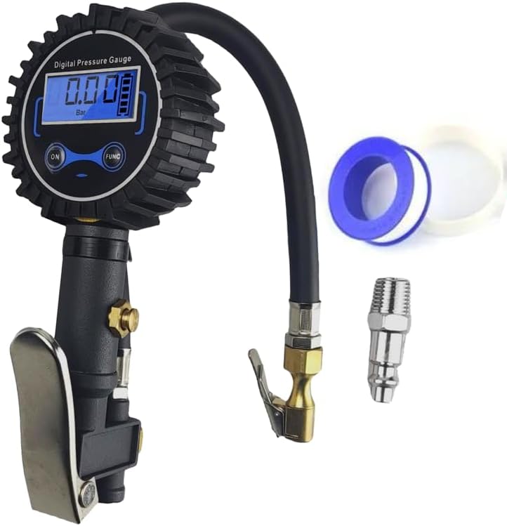 WAJWHEELS Digital Tire Inflator deflator Pressure Gauge with Light