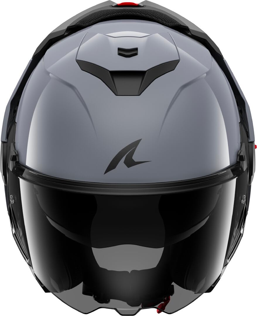 SHARK, Casco Moto Modular OXO Dark Shadow Gun Silver S05, L