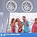 Pyle 6.5 Inch Dual Marine Speakers - 2 Way Waterproof and Weather Resistant Outdoor Audio Stereo Sound System with 200 Watt Power, Poly Carbon Cone and Butyl Rubber Surround - 1 Pair (White)