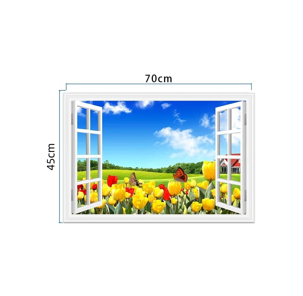 1点限り!! ウォールステッカー 70×45cm 風景 絵画風 壁紙ポスター 1点