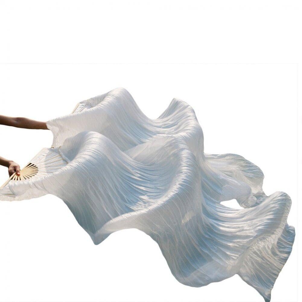 Silk Belly Dance Fan Dance Dance Veils Fans Long Sinistra+Performance della Festa Destra Fans Lunghi 180 Cm