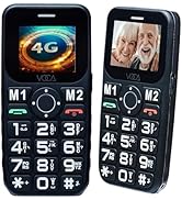 VOCA Big Button 4G Phone for Seniors Elderly | Unlocked 4G LTE | Amplified Volume | SOS | Speed D...