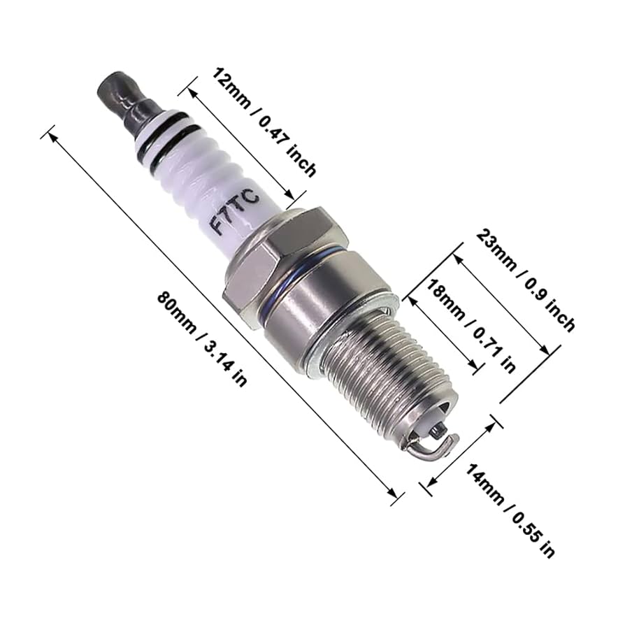 プクこ Amazon.com: Kigauru 2Pcs F7TC Spark Plug 168F 188F Length