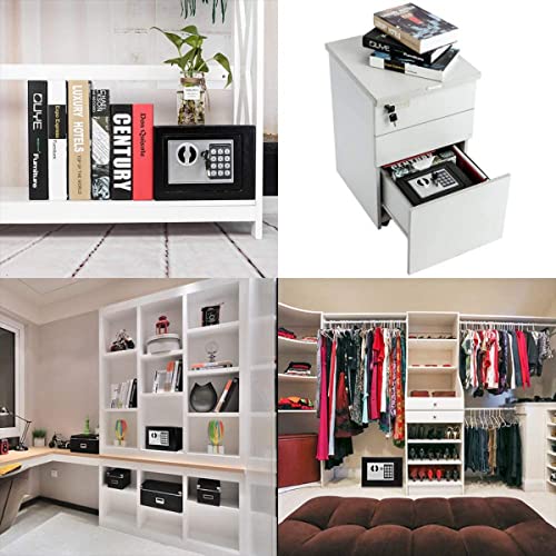 Cofre Eletrônico Digital Teclado Com Senha e 2 Chave Extra Residencial e Comercial