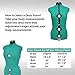 BHD BEAUTY Green 13 Dials Female Fabric Adjustable Mannequin Dress Form for Sewing, Mannequin Body Torso with Tri-Pod Stand, Up to 70