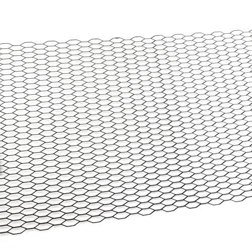 Rejilla parachoques delantero de 100x33cm para reparar capó y guardabarros con red hexagonal 4
