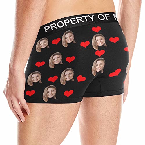 Custom Girlfriend Face Boxer Briefs Property Of Name Personalized Face Boxer Briefs for Men for Valentines Day4