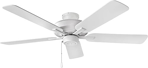 Miniatura 9 de Hinkley Metro - Ventilador de techo de perfil bajo de 52 pulgadas, sin luz, ventilador de techo para interiores con soporte doble para dormitorio,