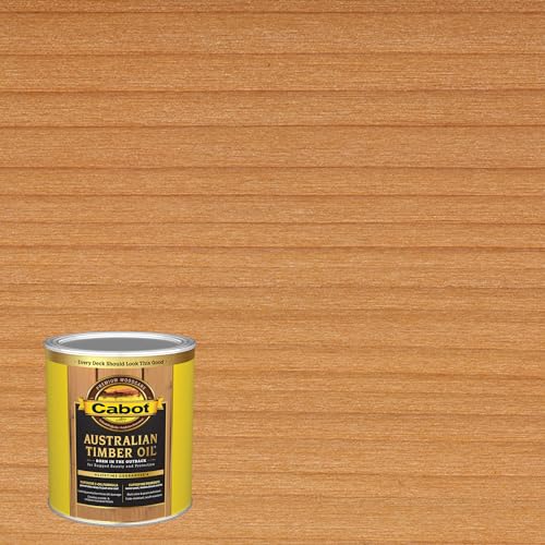 Image of Cabot Australian Timber Oil Wood Stain and Protector, Amberwood, 1 Quart