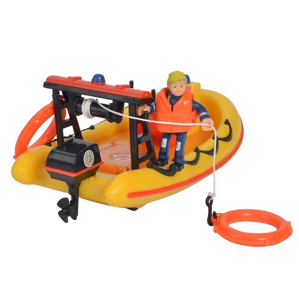 Smoby Simba - Sam Le Pompier - Ocean Bateau Neptune Flottant - Figurine Penny Articulée Incluse - Dès 3 Ans - 109251047038
