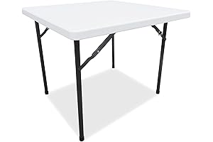 Alera ALEPT36SW 36” Square Plastic Clearance Card Table