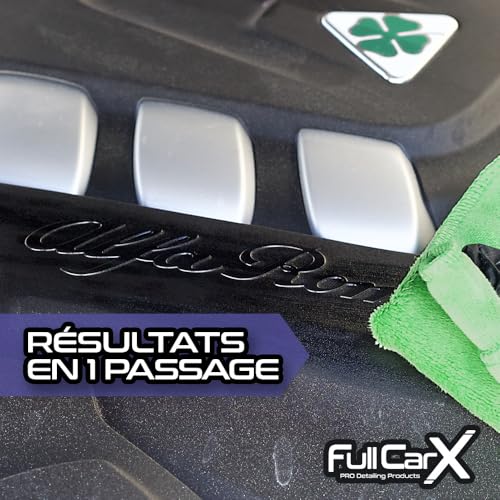 FULLCARX Total Black 250ml Super Brillant Pneu Rénovateur Plastique Voiture, Noir Intense Hydratant, Protection Durable, Rajeunit Plastiques Moulures Pneus, Produit Nettoyage Detailing Professionnel – vue 4