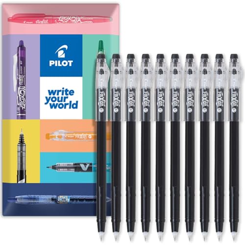 PILOT FriXion Ball Stick 07 Bolígrafo de Gel Borrable Pack 10
