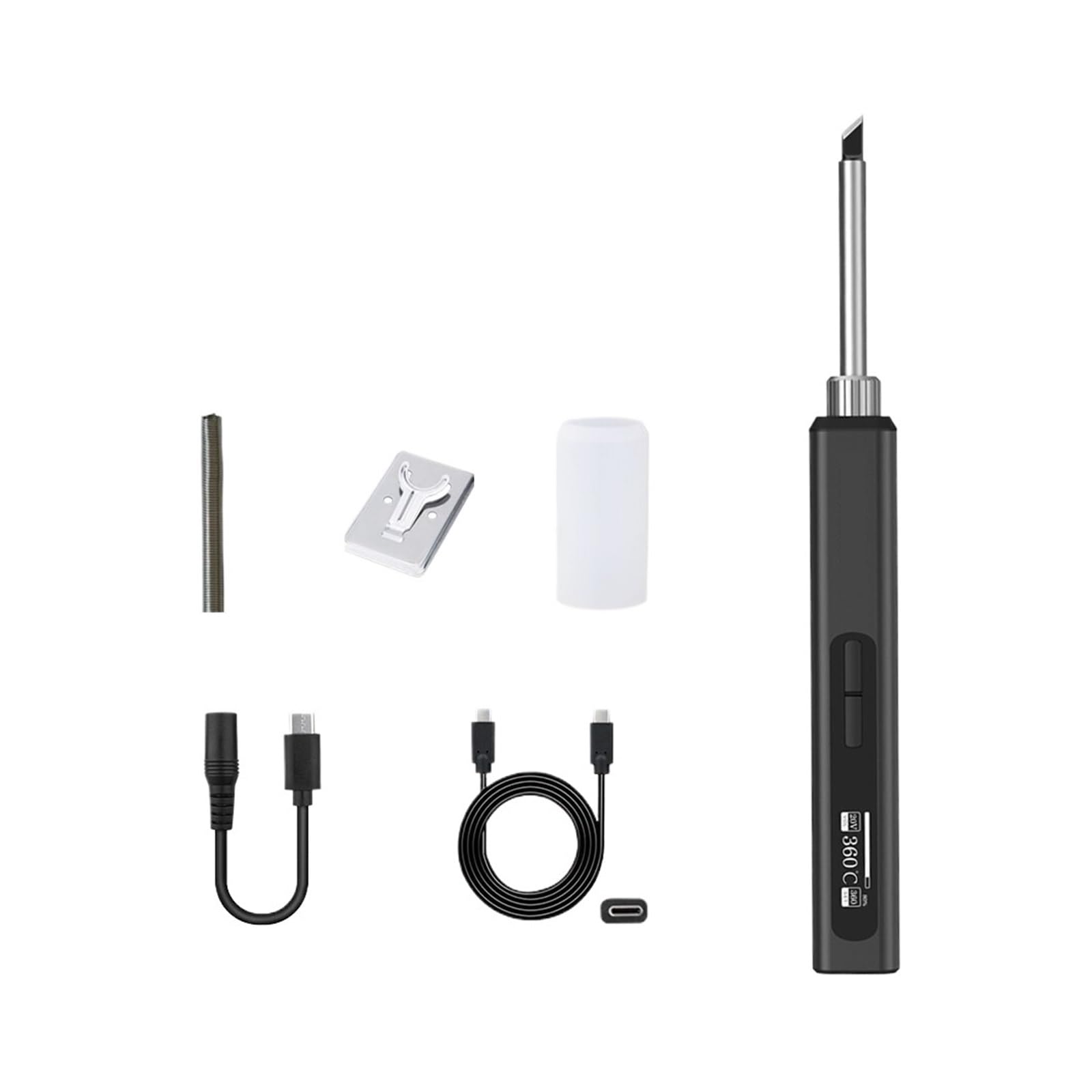 Kit Stazione Saldante Portatile A Calore Rapido Regolabile For Saldatore Elettrico Intelligente Da 65 W Con Punte Il Miglior Regalo(The GD300)