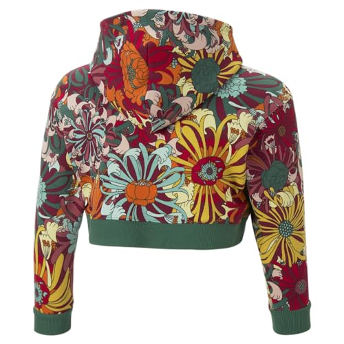 PUMA Kids Girls Liberty X Floral Hoodie Casual Outerwear Casual - Green - Size 62