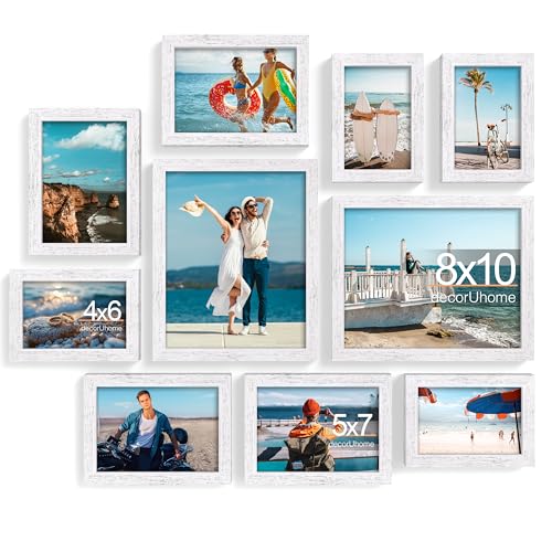 decorUhome Picture Frames Collage Wall Decor for Photo Gallery Display,