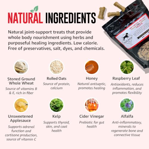 Image of Old Dog Cookie Company Hip and Joint Support Tiny Treats | All Natural Arthritis Relief, 4 Calorie | Joint Support for Every Stage of Life | Small, Medium & Large Breeds | 8 oz