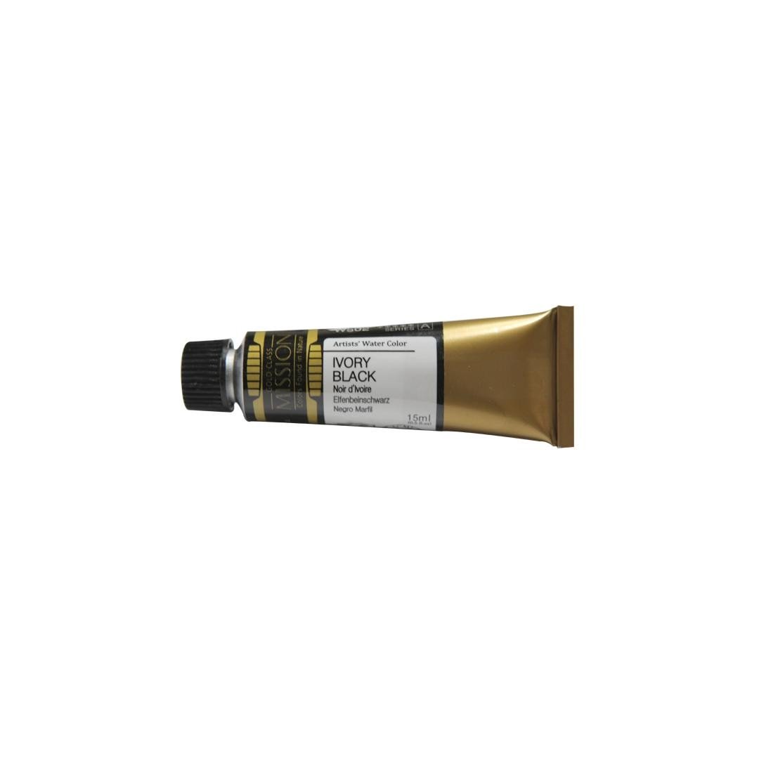 Mijello Mission Gold Class Water Color, 15ml, Ivory Black