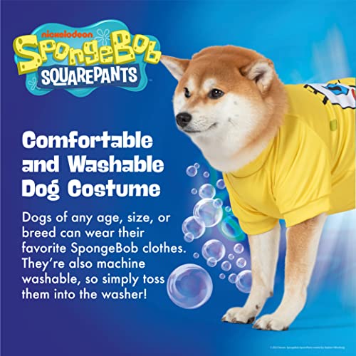 Spongebob Squarepants For Pets Halloween Tee & Shorts For Dogs - Fun And Cute Halloween Costumes For Dogs - Officially Licensed Products, Spongebob Dog Outfit, Yellow, X-Small (Ff23193) #TOP2