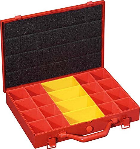 Fervi Valise en métal rangement 20 compartiments 0423/1