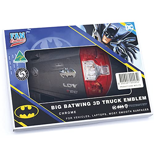 Image of Fan Emblems Batman 3D Car Badge - 1989 Batwing Logo (Large (Matte Black))