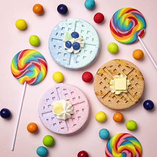 Waffle Bath Bomb, Bubble Bath Bath Bomb, Soothing Bath Bomb, Handmade Bath Bombs, Fizz Bombs For Spa Baths, Birthday Gift #TOP7