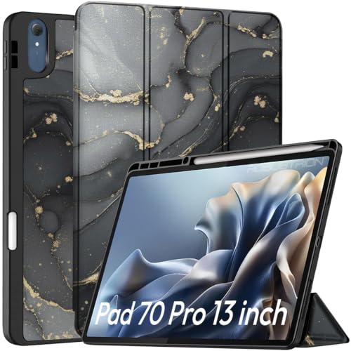 Image of Robustrion Case for Moto Pad 70 Pro 13 inch Cover Case with [Pencil Holder] [Soft Flexible Case] for Motorola Pad 70 Pro 13 inch Cover Case [Auto Sleep Wake Support] - Ocean Black