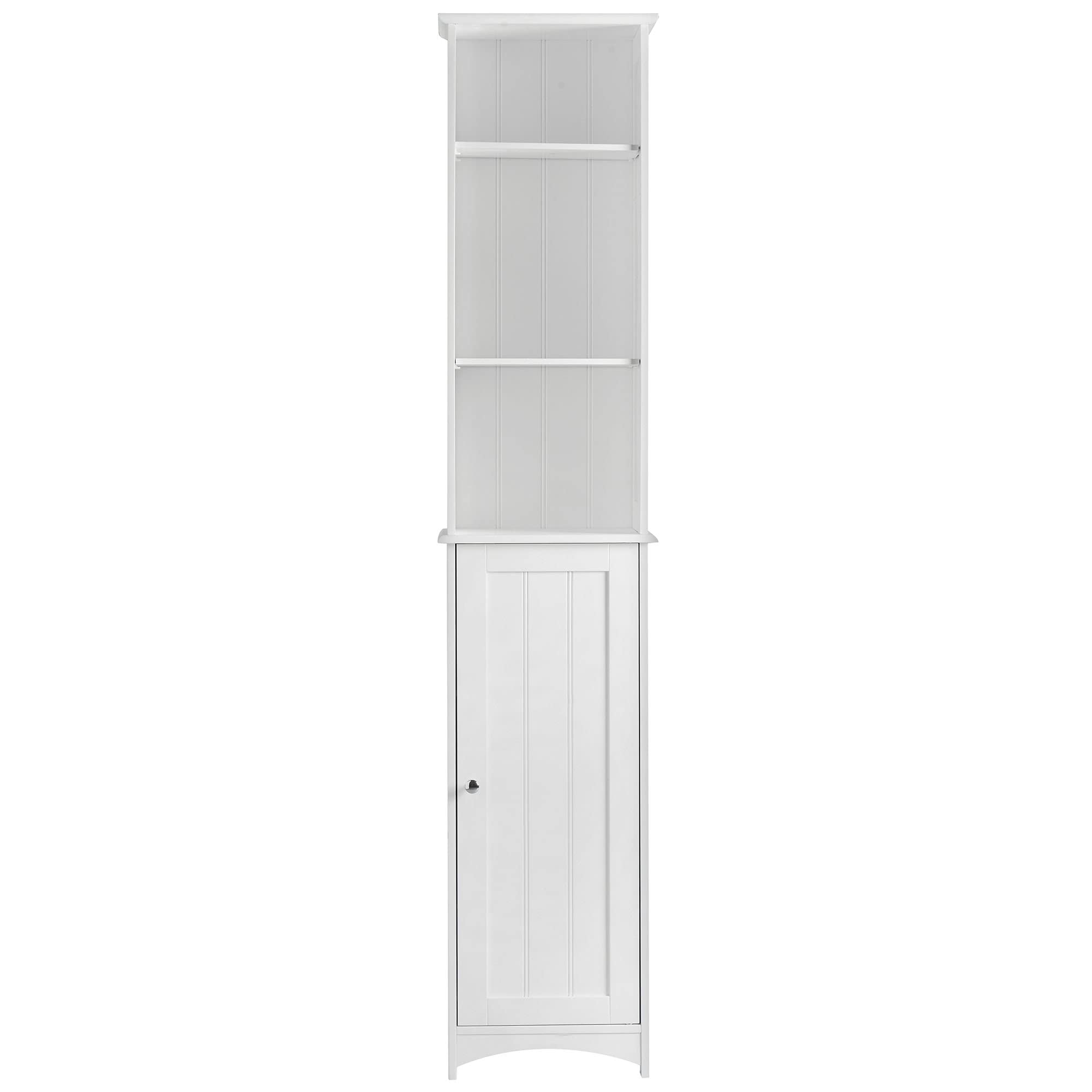 VonHaus Tall Bathroom White Tallboy Bathroom Furniture