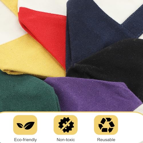 Eccliy 12 Pcs Mini Canvas Tote Bags, 13" X 11" X 6", Stylish Color by Eccliy - Used condition - Image 5