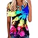 Camisetas de manga corta para mujer, con cuello redondo, hombros fríos, camisetas informales, sexy, de verano, sueltas, cómodas camisetas para mujer, para verano, sexi., amarillo, L