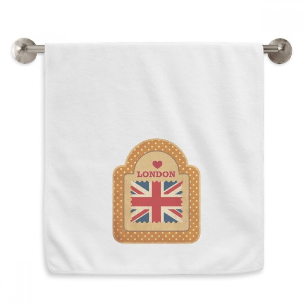 Serviette Union Jack et motif Londres de 13x29 pouces pour essuie-mains et soin du visage