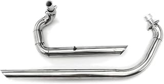 Motorbike Exhaust End Silencers For Y&amaha For V-Star For XV535 For VIRAGO For XV400 Motorcycle Muffler Pipe Drag Pipes Slash Cut Full Exhaust System + Silencers (Color : Camouflage)