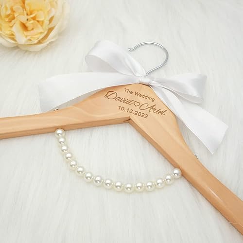 jifu Percha personalizada para vestido de novia para novia, colgador personalizado para vestido de novia, percha personalizada para vestido de novia