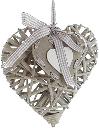 Decorative Hanging Willow Heart, Set of 2