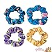 LUV HER Disney Princess Cute Scrunchies for Girls of All Ages - 4 Large Hair Scrunchies for Girls - 4 Printed Scrunchies with Your Favorite Characters - Hair Accessories for girls 3+