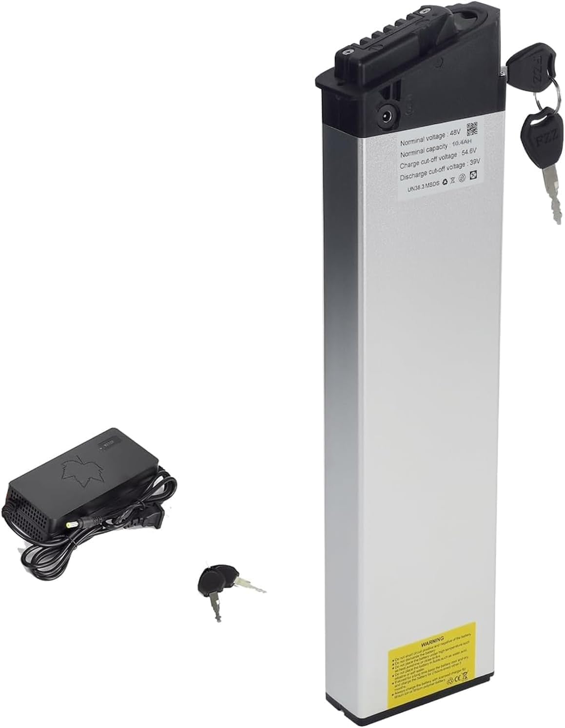 48v Ebike Battery Folding ebike battereies 48v 10.4ah 12ah 12.8ah 14ah for samebike Batteries Built-in Electric Bike Akku for 350w 500W 750W 1000w E Bike Foldable e-Bike (48V10.4Ah L16.93inch)