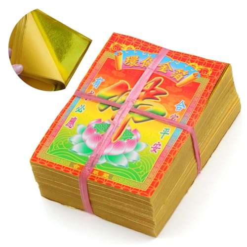 450 Pcs Gold Foil Chinese Ancestor Worship Paper