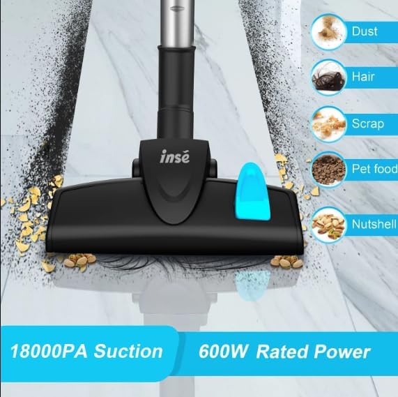 Powerful 18Kpa Suction Stick Vacuum Cleaner by Brand - Lightweight, HEPA Filter, Blue, Ideal for All Floors
