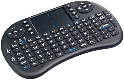 Rii I8 2014 Mini 2.4ghz Black Plastic Wireless Keyboard Mouse Combo with Touchpad