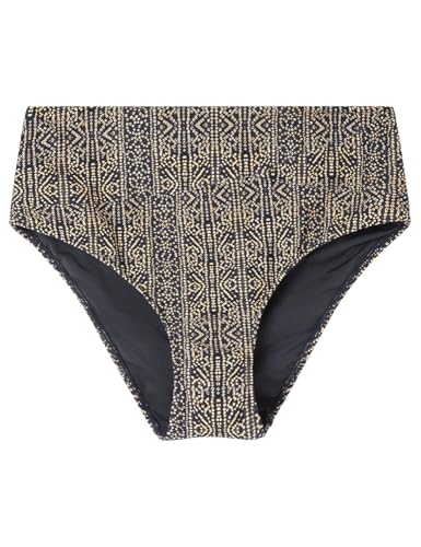 women'secret Braga Bikini Alta Cruzada Brief, Negro Estandar, M para Mujer