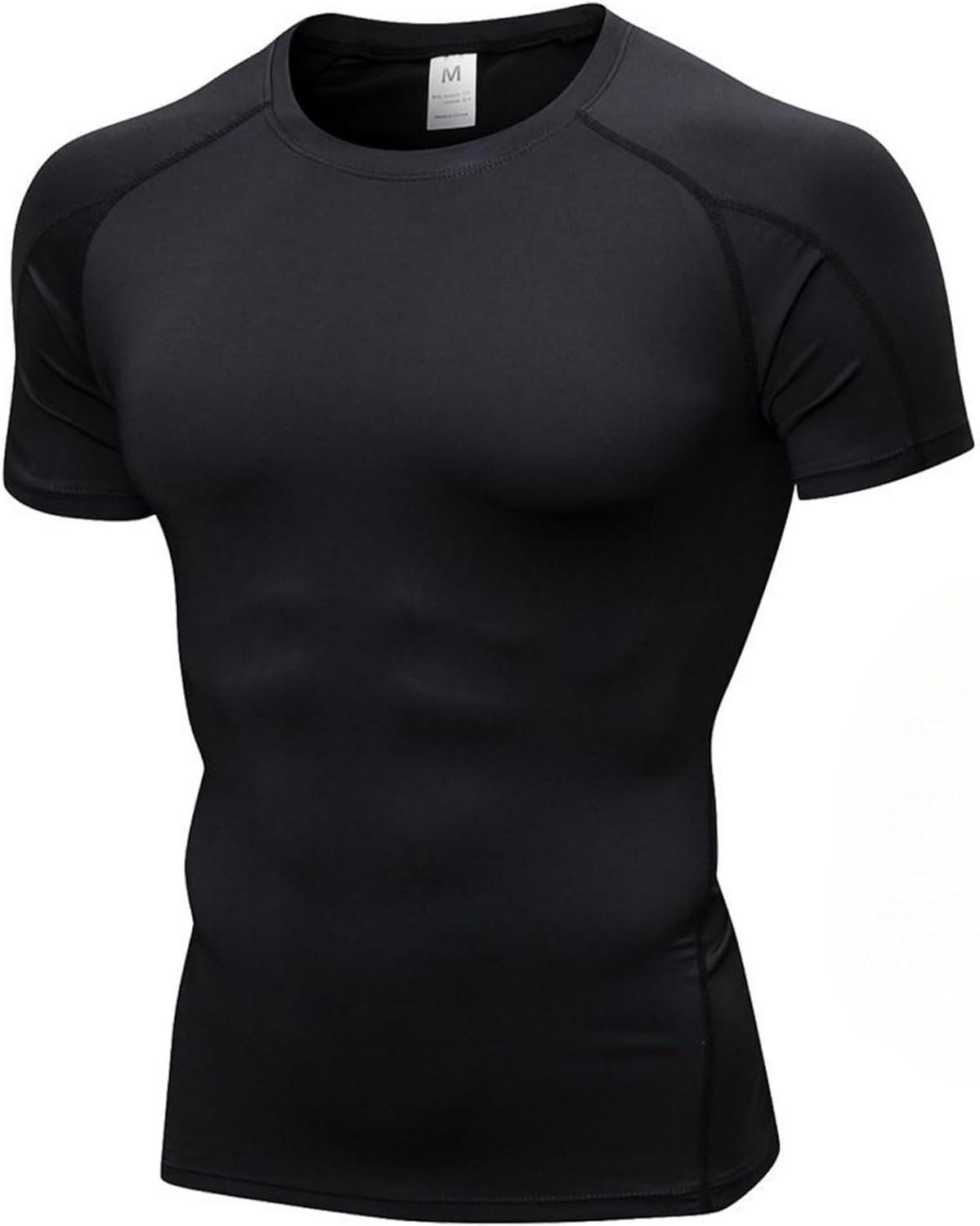Men's Compression Shirts for Workout Moisture Wicking Quick Dry Running Athletic Base Layer Short Sleeve