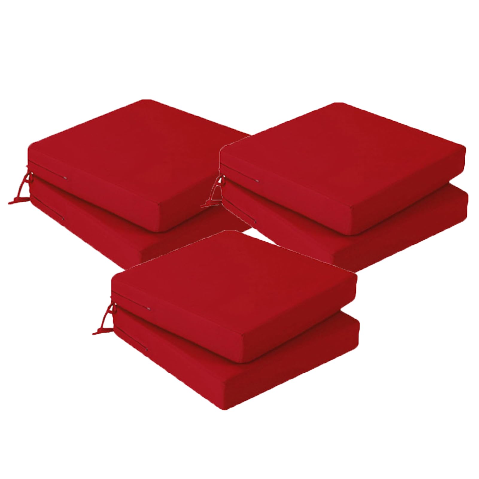 Cojines para sillas de comedor y jardín pack de 6 unidades para cenas en la terraza