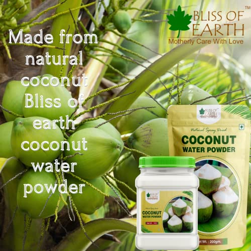 Bliss Of Earth 1Kg Coconut Water Powder Natural Spray Dried In Sealed Jar #TOP6