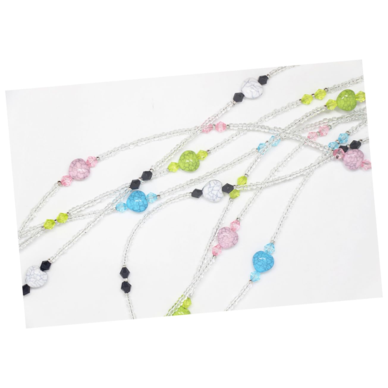 LIFKOME 3 Juegos De Cordones Para Gafas Para Mujer 4 Unidades Negros Cómodos Y Resistentes.