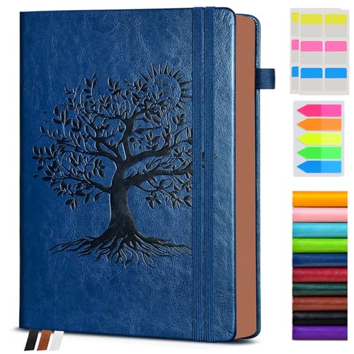 Image of PAIBAS Vintage Leather Journal with 300 Numbered Pages,B5 Lined Journal for Men Women,Daily Journals for Writing,College Ruled Notebook for Work,School,Note taking,Travel Diary,Large (7 inch x 10 inch)