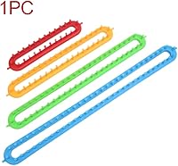 Vista 7 de Rectangle Knitting Loom Set, Knitting Loom Scarf Rectangle Crochet Hook with Needles Weaving Tool Set, Long Looms Scarf Sweater Shawl Stitch Knit